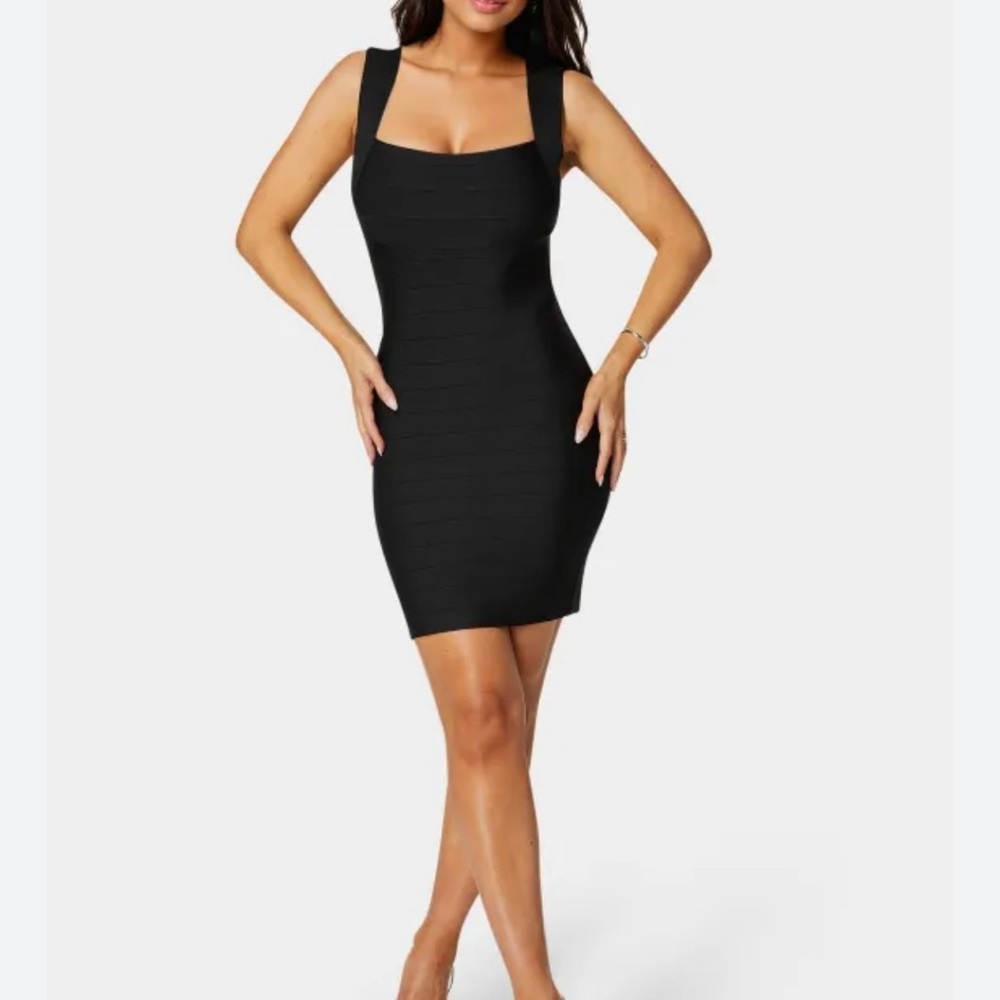 Express Black Sleeveless Bodycon Dress